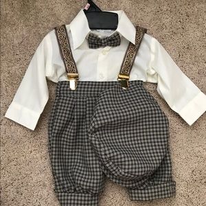 Baby boy suspenders set